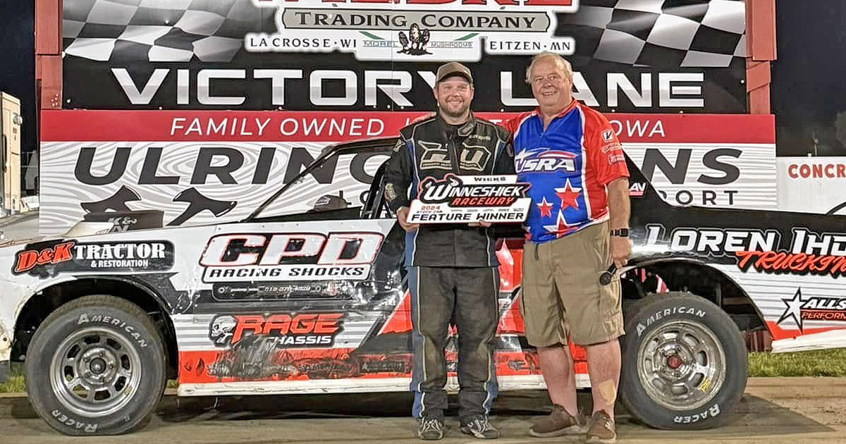 Mitch Hovden won the USRA Stock Car main event.